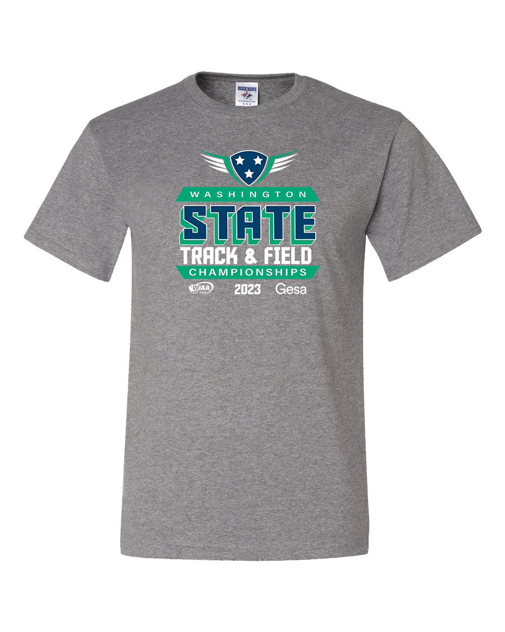 Short Sleeve- WIAA 2022-2023 State Championships - Light Grey