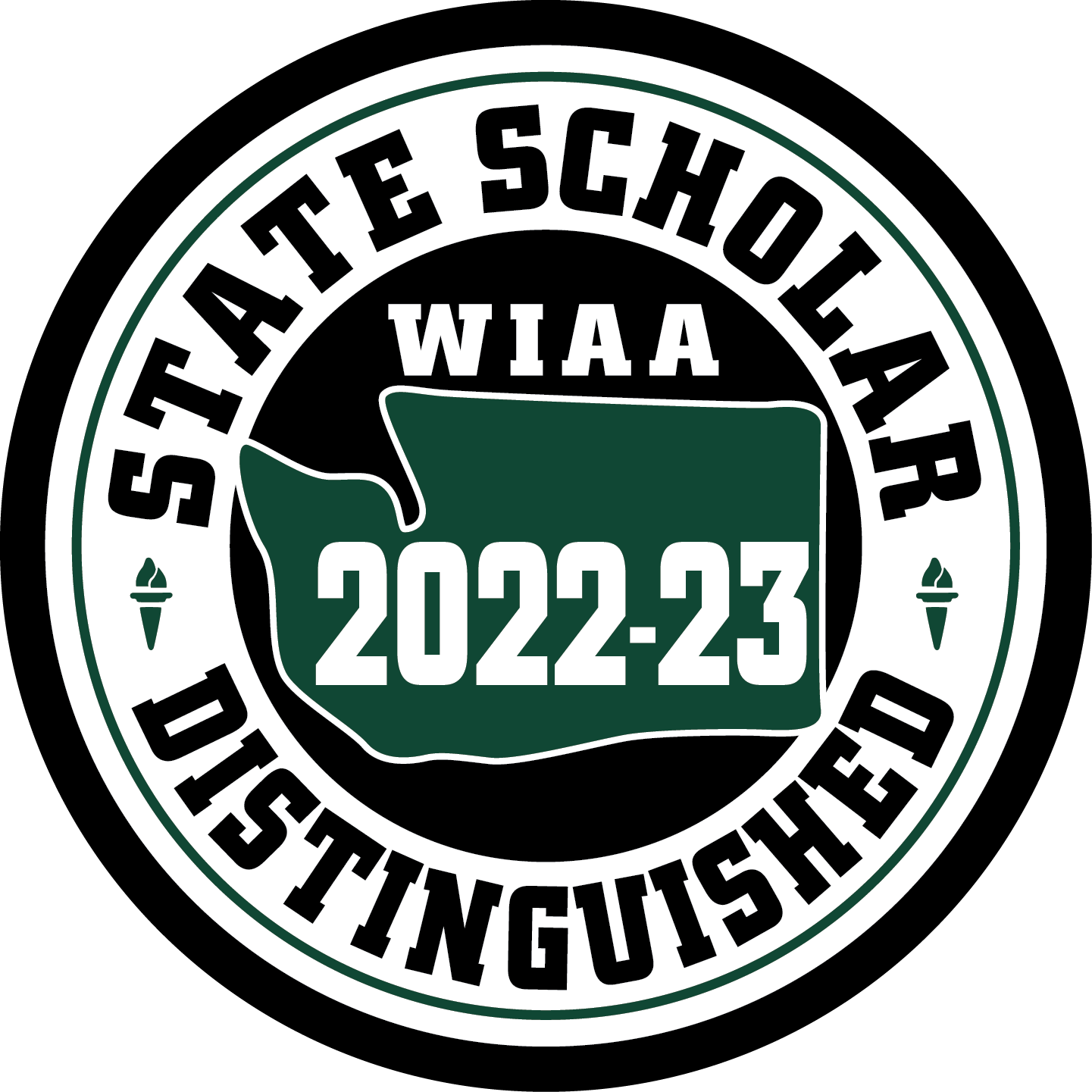 Distinguished Scholar Athlete Patch - WIAA 2023-2024 State Championships