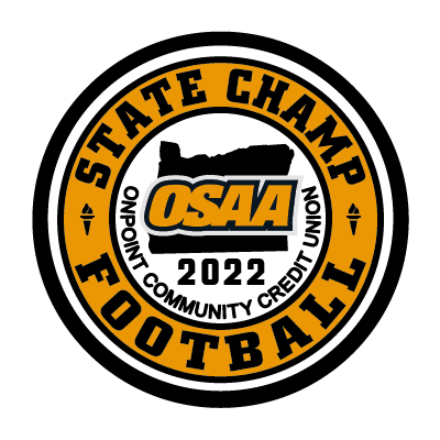 CHAMP Patch - OSAA 2022-2023 State Championships - Gold/Black
