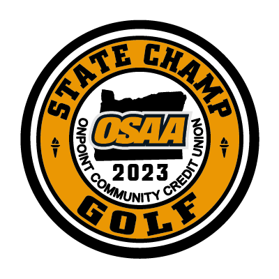 CHAMP Patch - OSAA 2022-2023 State Championships - Gold/Black