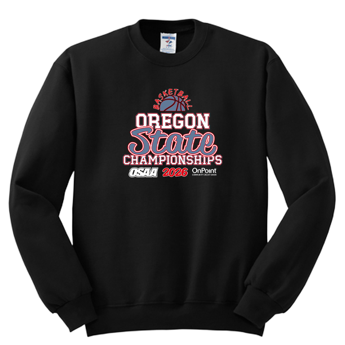 Crewneck - OSAA 2026 State Basketball - Black