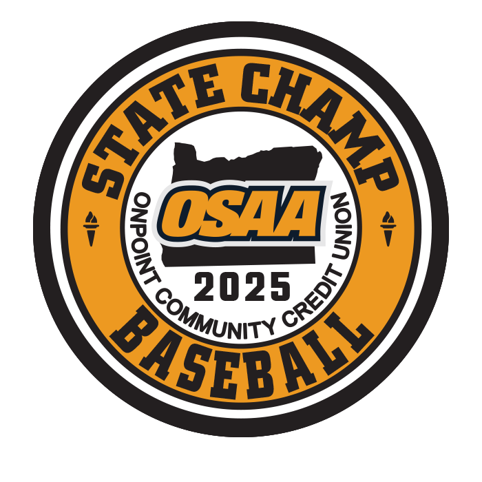 CHAMP Patch - OSAA 2024-2025 State Championships - Gold/Black