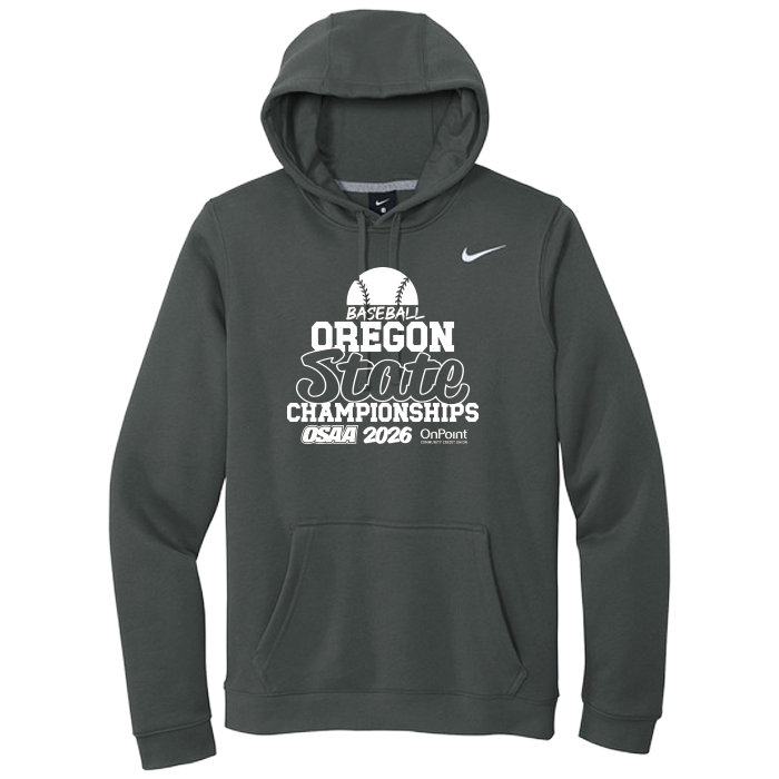 Nike Hoodie - OSAA 2026 State Baseball - Anthracite