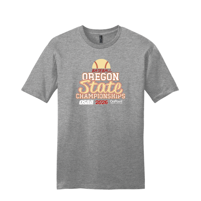 Short Sleeve - OSAA 2026 State Baseball- Grey Frost