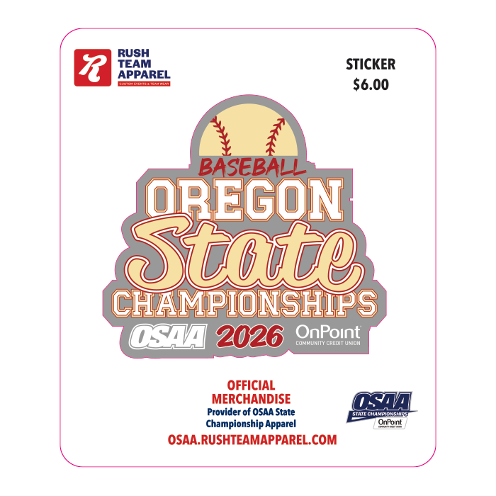 Sticker - OSAA 2026 State Baseball
