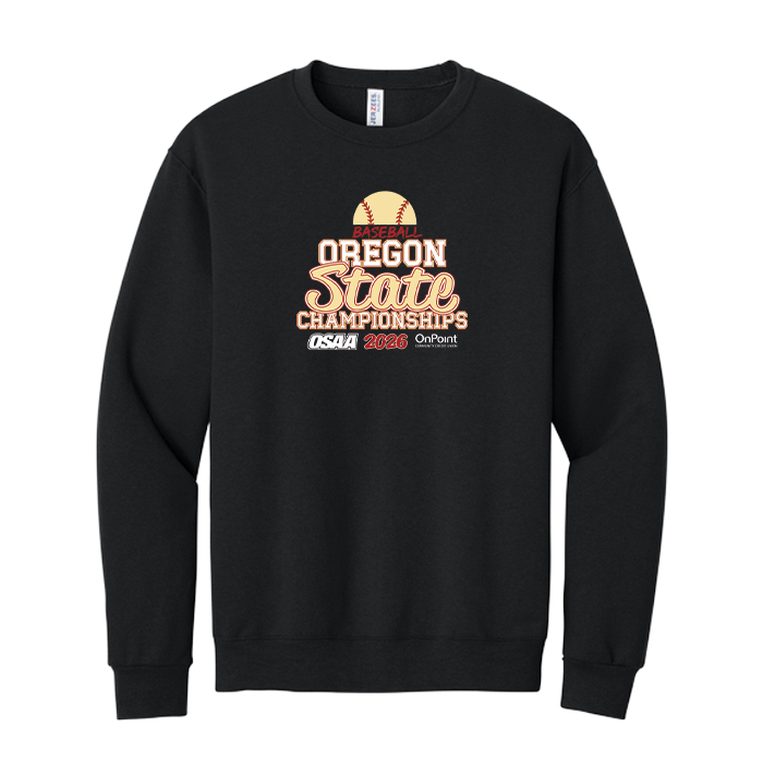 Crewneck - OSAA 2026 State Baseball - Black