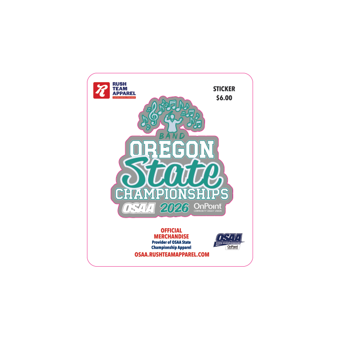 Sticker - OSAA 2026 State Band