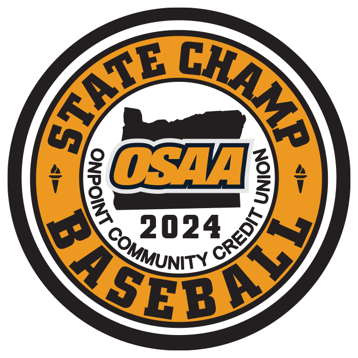 CHAMP Patch - OSAA 2023-2024 State Championships - Gold/Black