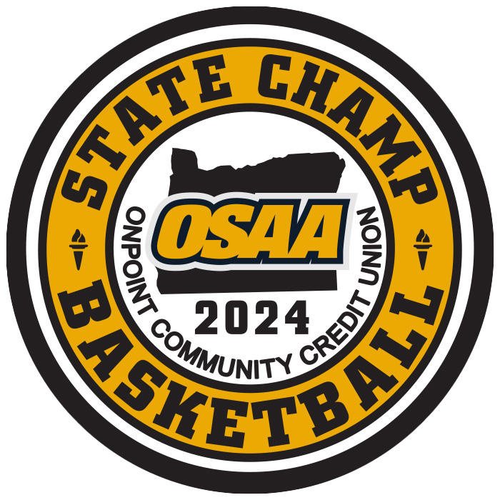 CHAMP Patch - OSAA 2023-2024 State Championships - Gold/Black