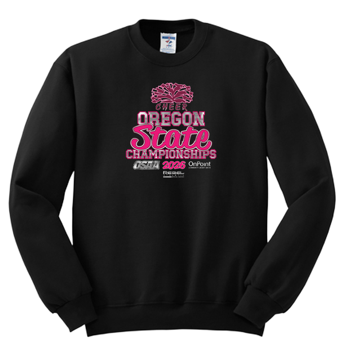 Crewneck - OSAA State Cheerleading 2026 - Black