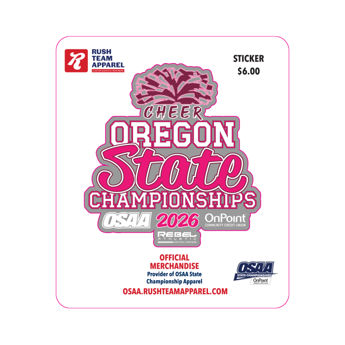 Sticker - OSAA State Cheerleading 2026