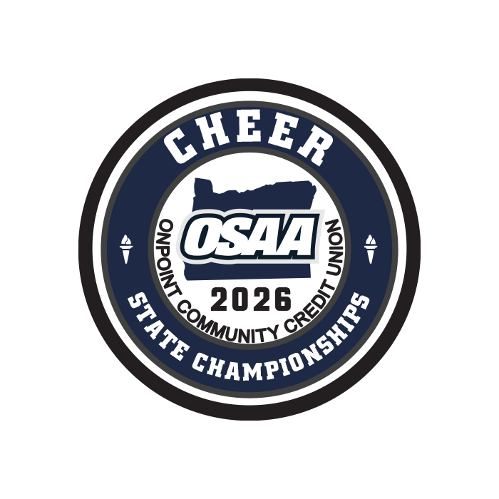 Patch - OSAA 2026 State Cheerleading - Blue/White
