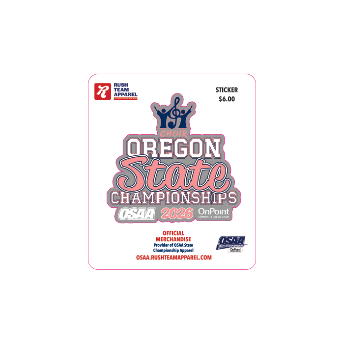 Sticker - OSAA 2026 State Choir