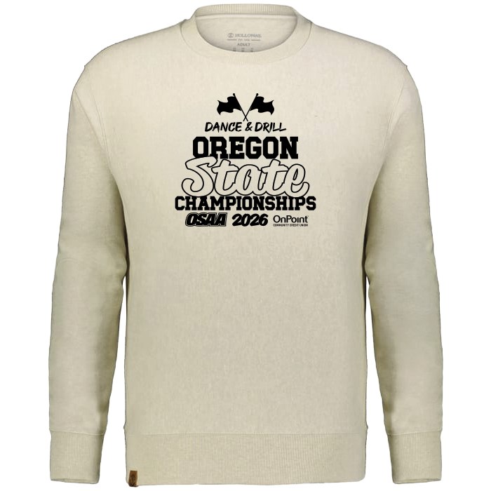 Heavyweight Crewneck - OSAA 2026 State Dance and Drill - Vintage Birch Heather