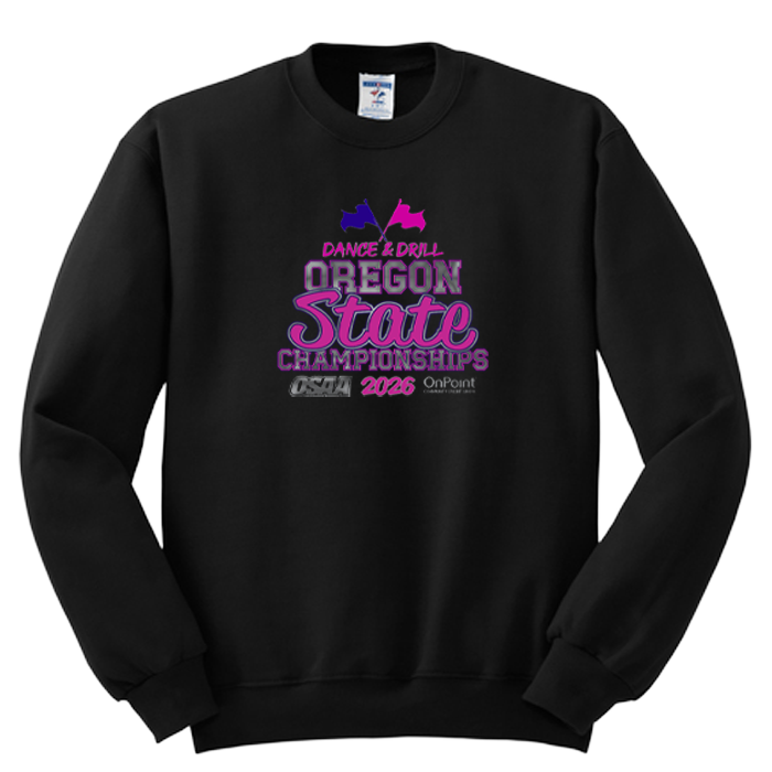 Crewneck - OSAA 2026 State Dance and Drill - Black