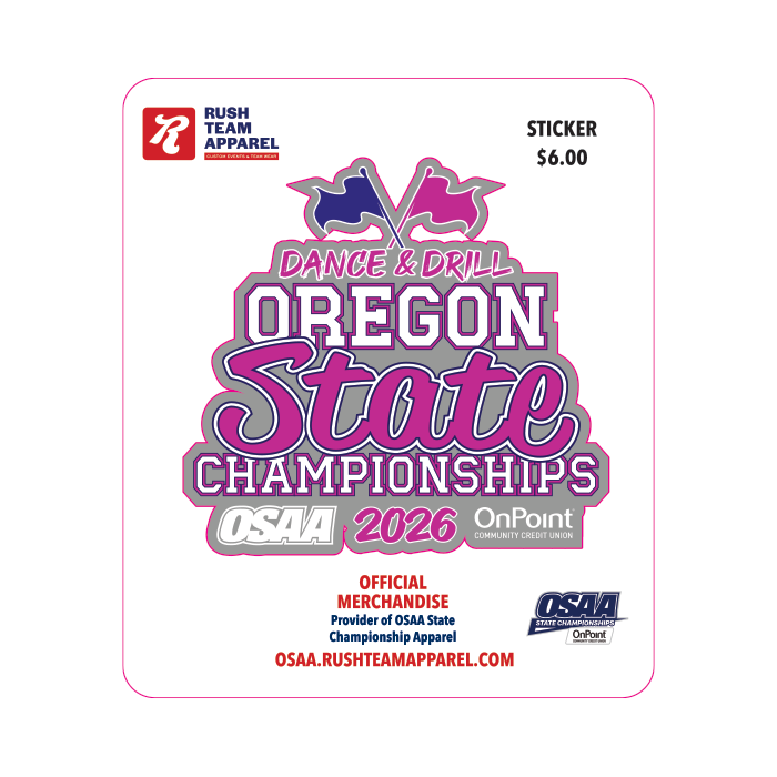 Sticker - OSAA 2026 State Dance and Drill
