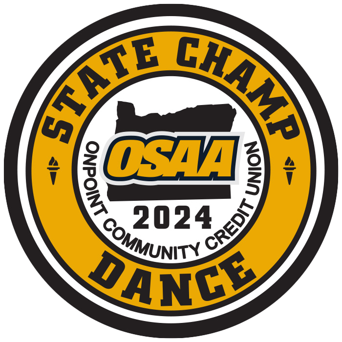 CHAMP Patch - OSAA 2023-2024 State Championships - Gold/Black