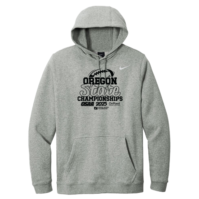Nike Hoodie - OSAA 2025 State Football - Dark Grey Heather