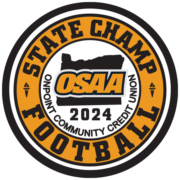 CHAMP Patch - OSAA 2024-2025 State Championships - Gold/Black