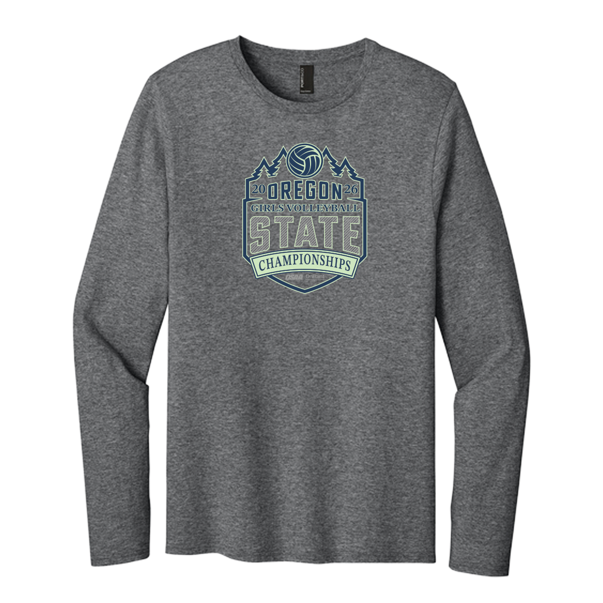 Long Sleeve - OSAA 2026 State Volleyball - Graphite Heather