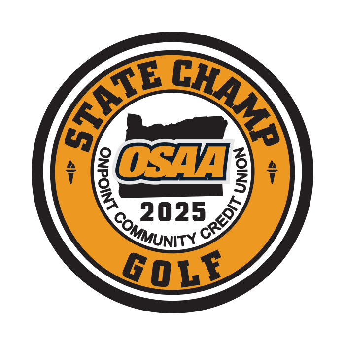 CHAMP Patch - OSAA 2024-2025 State Championships - Gold/Black