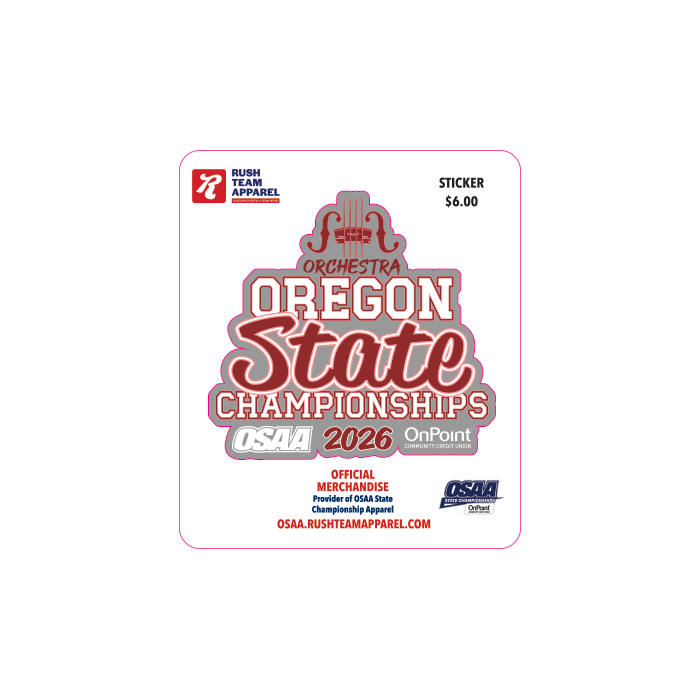 Sticker - OSAA 2026 State Orchestra
