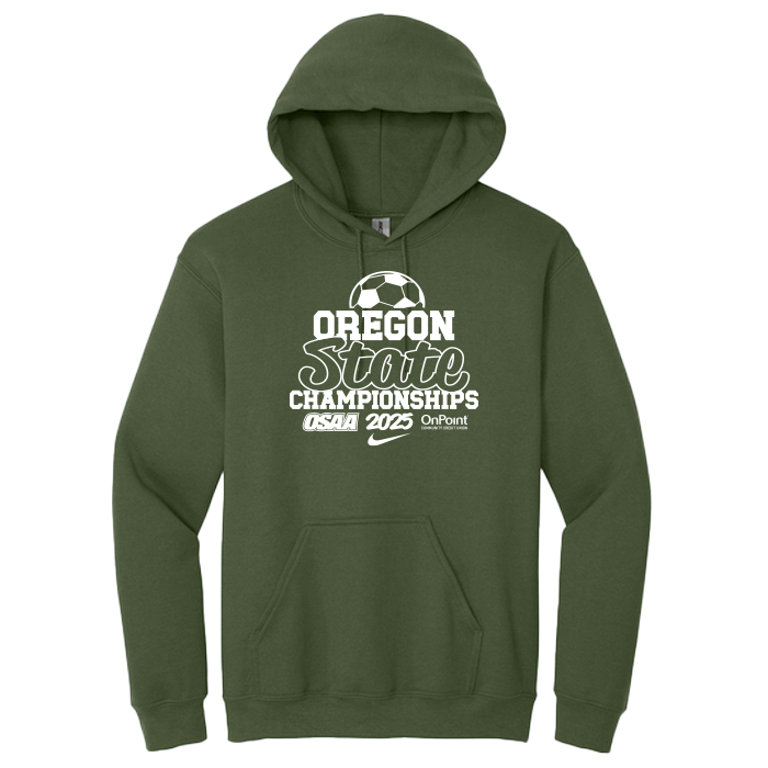 Hoodie - OSAA 2025 State Soccer - Military Green