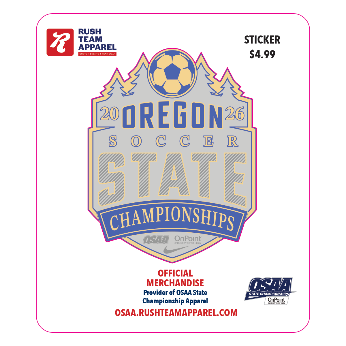 Sticker - OSAA 2026 State Soccer