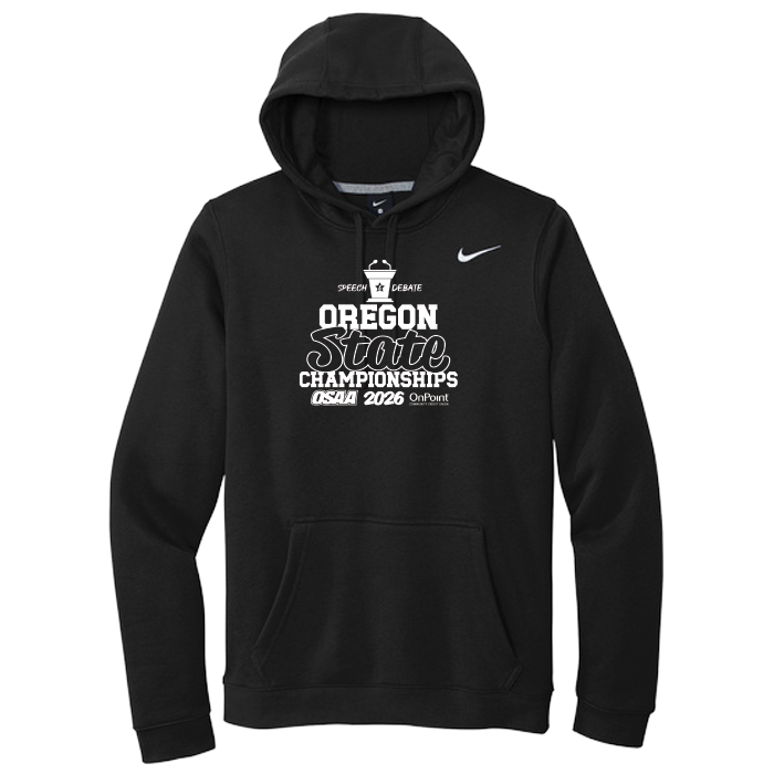 Nike Hoodies - OSAA 2026 State Speech and Debate - Black