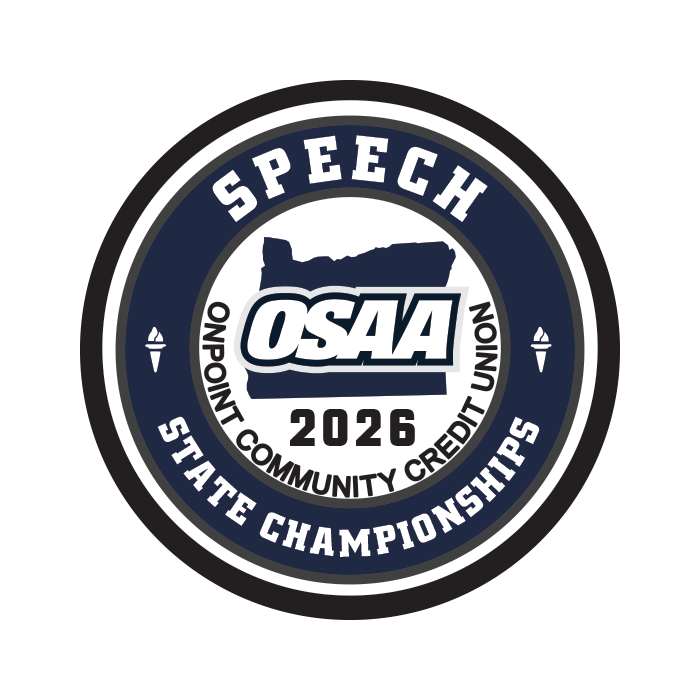 Patch - OSAA 2026 State Speech and Debate - Blue/White