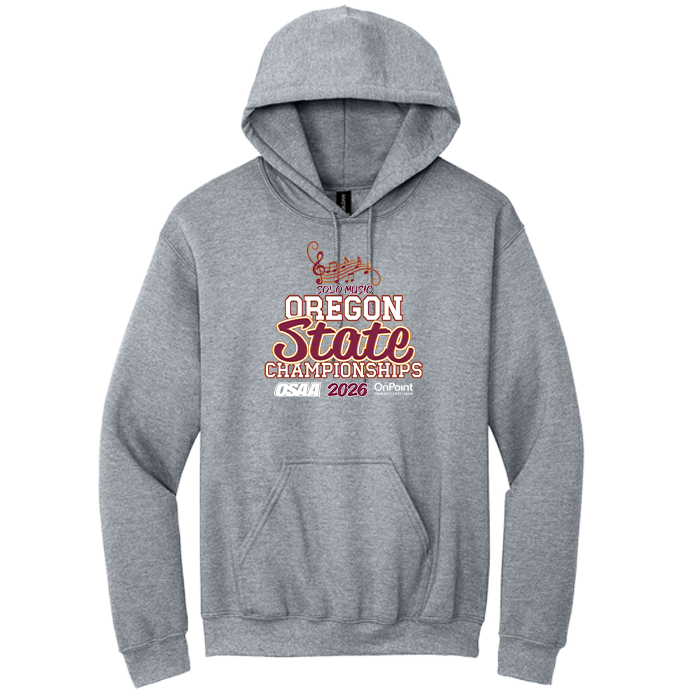 Hoodie - OSAA 2026 State Solo Music - Athletic Heather