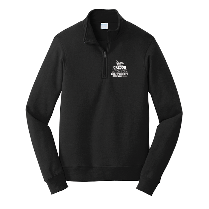 Fleece 1/4 Zip - OSAA 2026 State Solo Music - Black