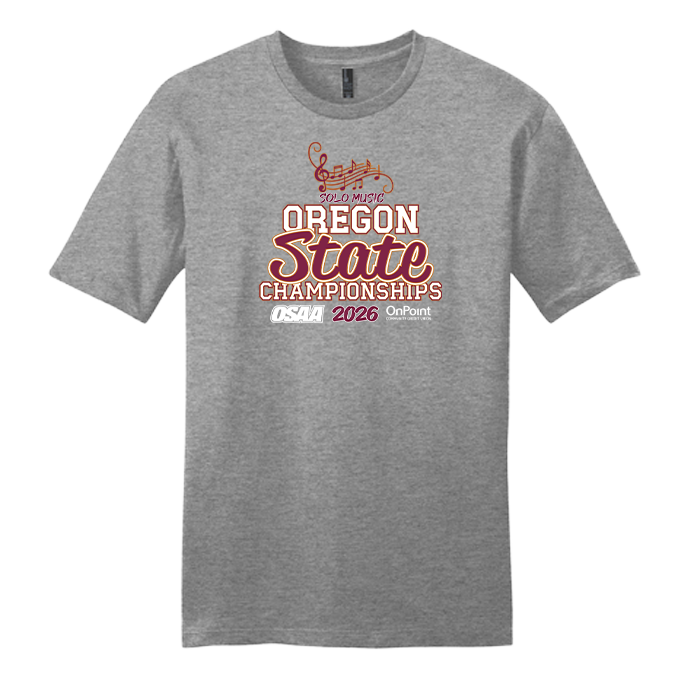 Short Sleeve - OSAA 2026 State Solo Music - Grey Frost