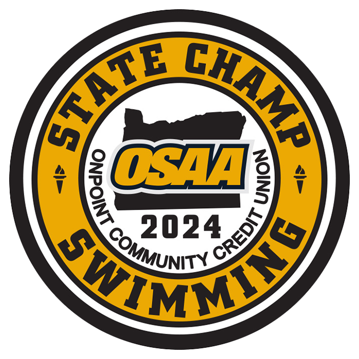 CHAMP Patch - OSAA 2023-2024 State Championships - Gold/Black