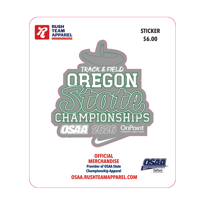 Sticker - OSAA 2026 State Track and Field
