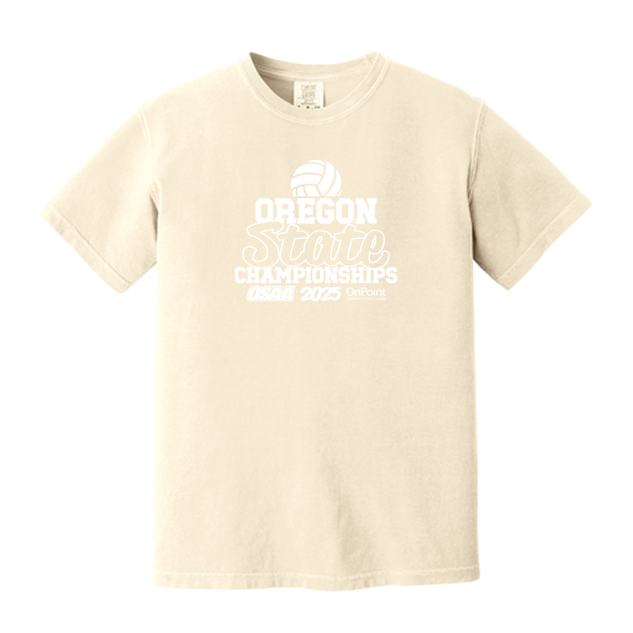 Comfort Colors Short Sleeve - OSAA 2025 State Volleyball - Ivory