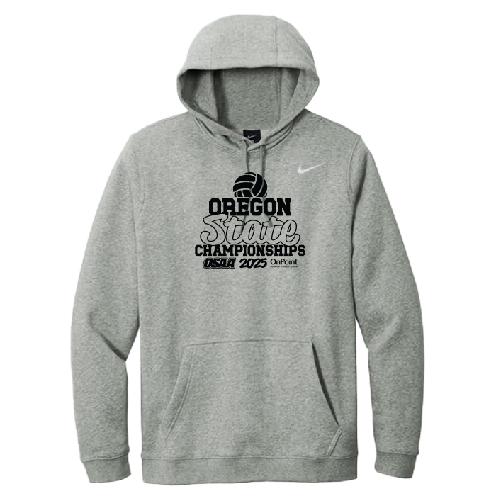 Nike Hoodie - OSAA 2025 State Volleyball - Dark Grey Heather