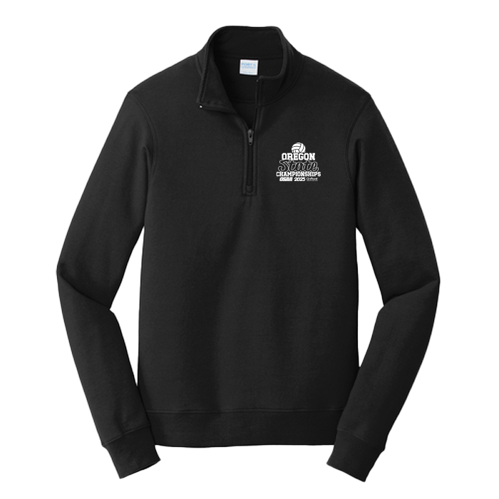 Fleece 1/4 Zip - OSAA 2025 State Volleyball - Black