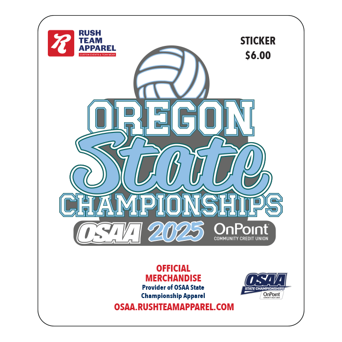 Sticker - OSAA 2025 State Volleyball
