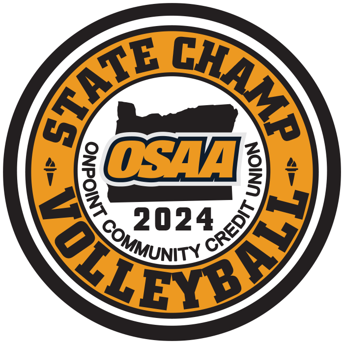 CHAMP Patch - OSAA 2023-2024 State Championships - Gold/Black