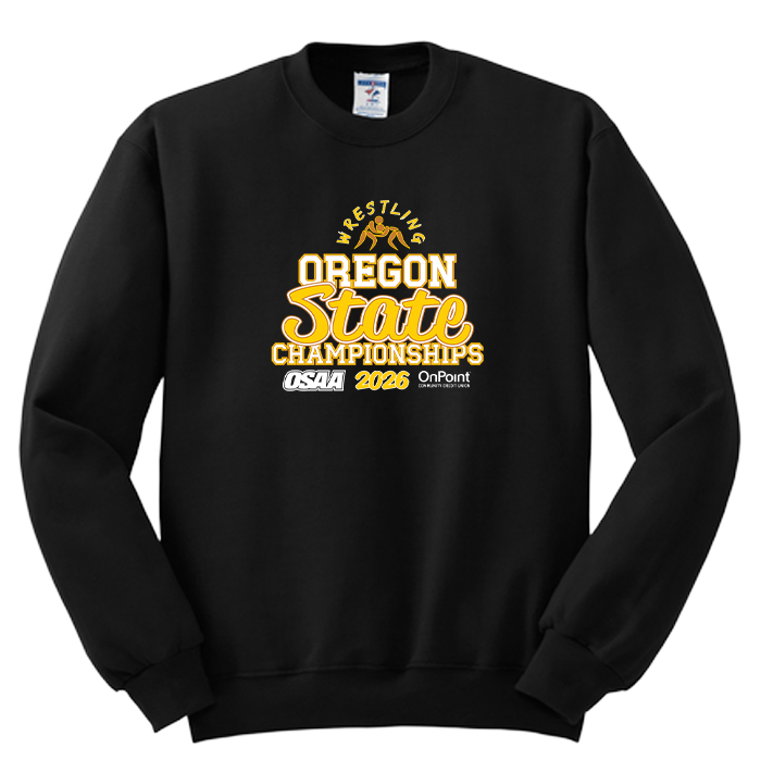 Crewneck - OSAA 2026 State Wrestling - Black