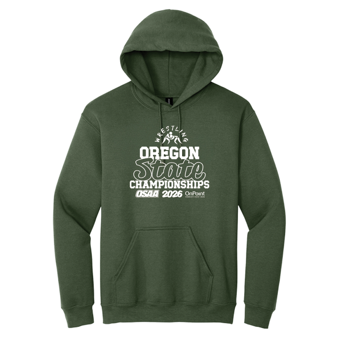 Premium Hoodie - OSAA 2026 State Wrestling - Army Green
