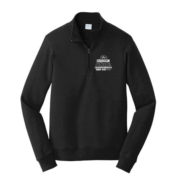 Fleece 1/4 Zip - OSAA 2026 State Wrestling - Black