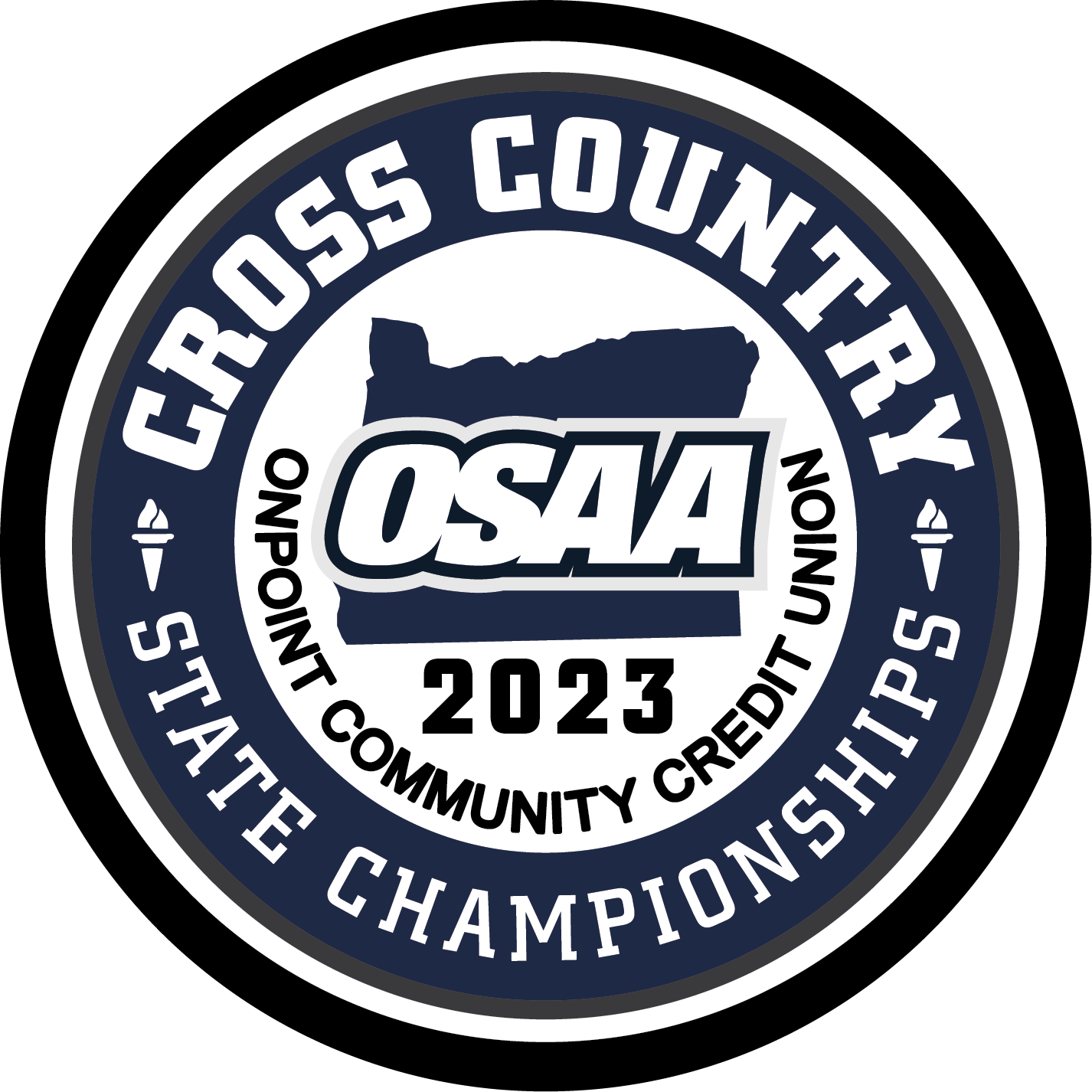 Patch - OSAA 2023-2024 State Championships - Blue/White