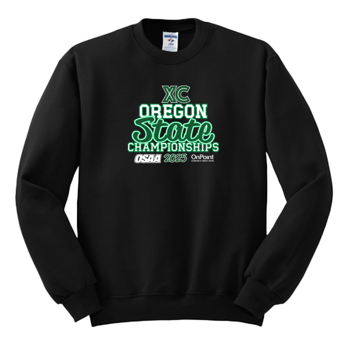Crewneck - OSAA 2025 State Cross Country - Black