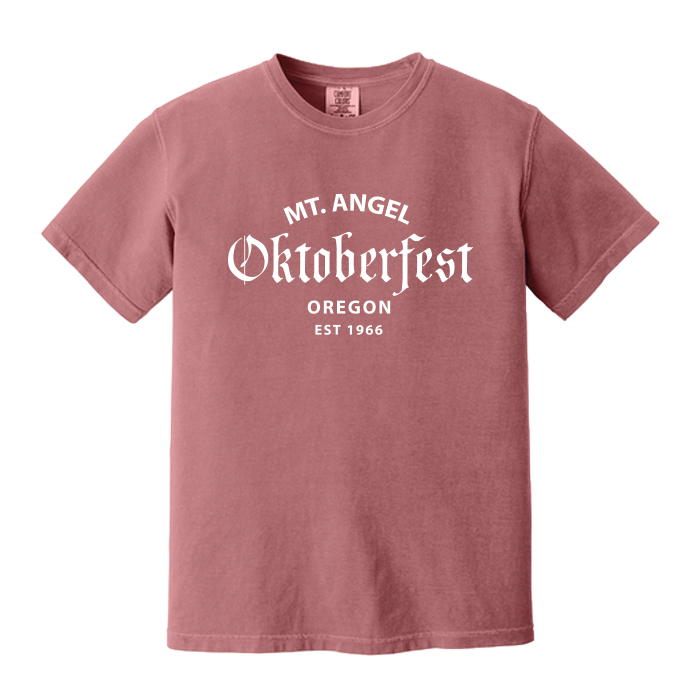 Mt. Angel Oktoberfest 2026 - Comfort Colors Short Sleeve - Brick
