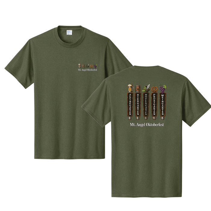 Mt. Angel Oktoberfest 2026 - Short Sleeve - Military Green