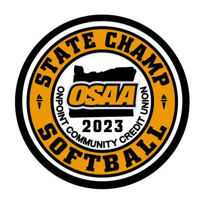 CHAMP Patch - OSAA 2022-2023 State Championships - Gold/Black