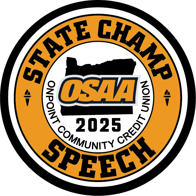 CHAMP Patch - OSAA 2024-2025 State Championships - Gold/Black