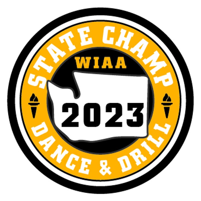 CHAMP Patch - WIAA 2022-2023 State Championships - Gold/Black